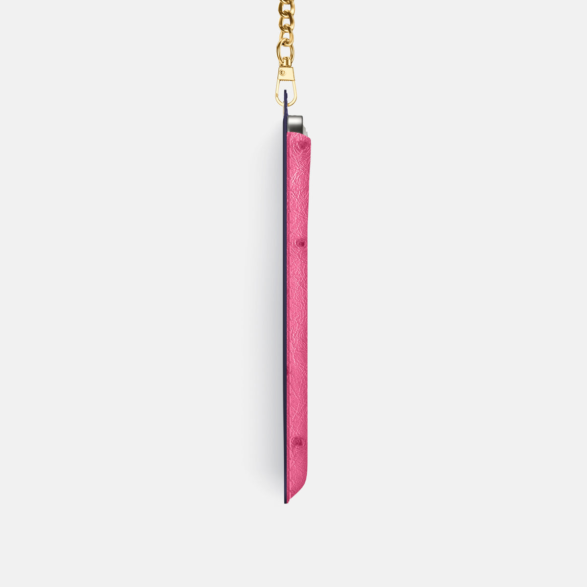 Crossbody Bag For iPhone 17 Pro In Ostrich -4 | Pink-Gold