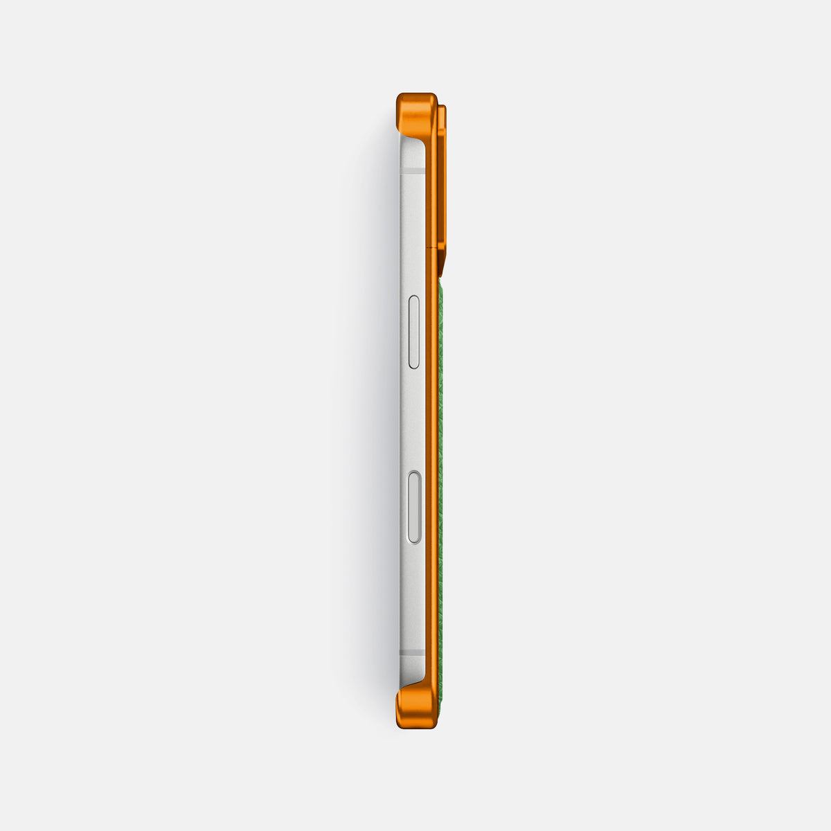 Metal Case For iPhone 17 Pro Max In Calf -3 | Herb-Orange