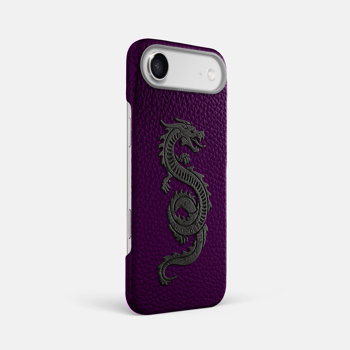 Classic Case With Carbon Dragon For iPhone 17 Air In Calf -2 | Violet-Steel