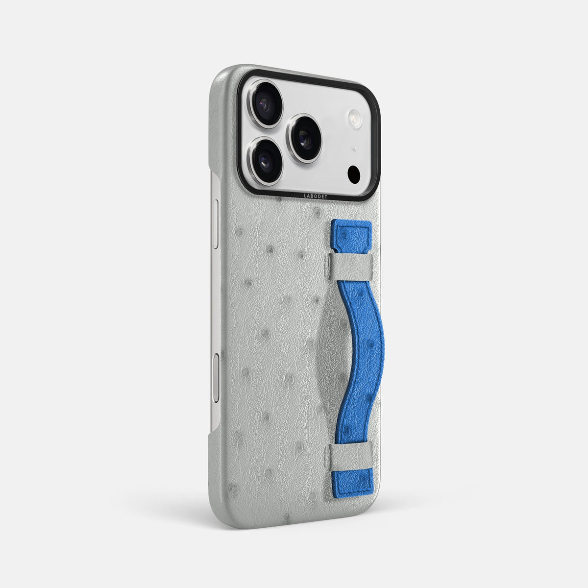 Handle Case Coloré For iPhone 18 Pro Max In Ostrich -2 | White-Black