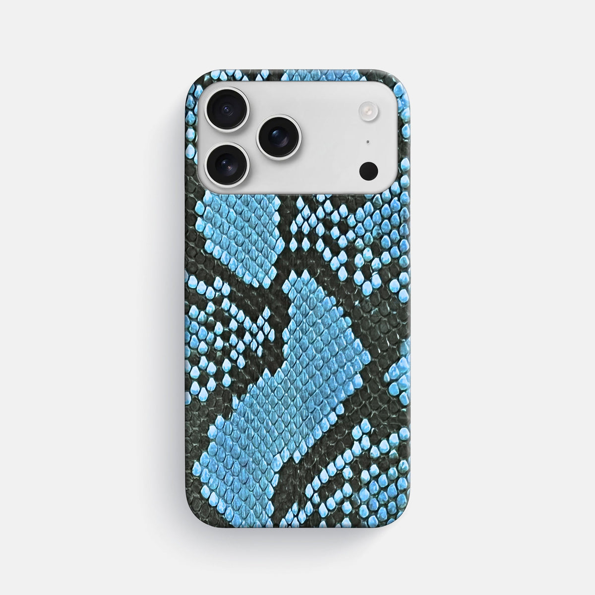 Slim Case For iPhone 18 Pro Max In Deluxe Python -1 | Pacific-Blue