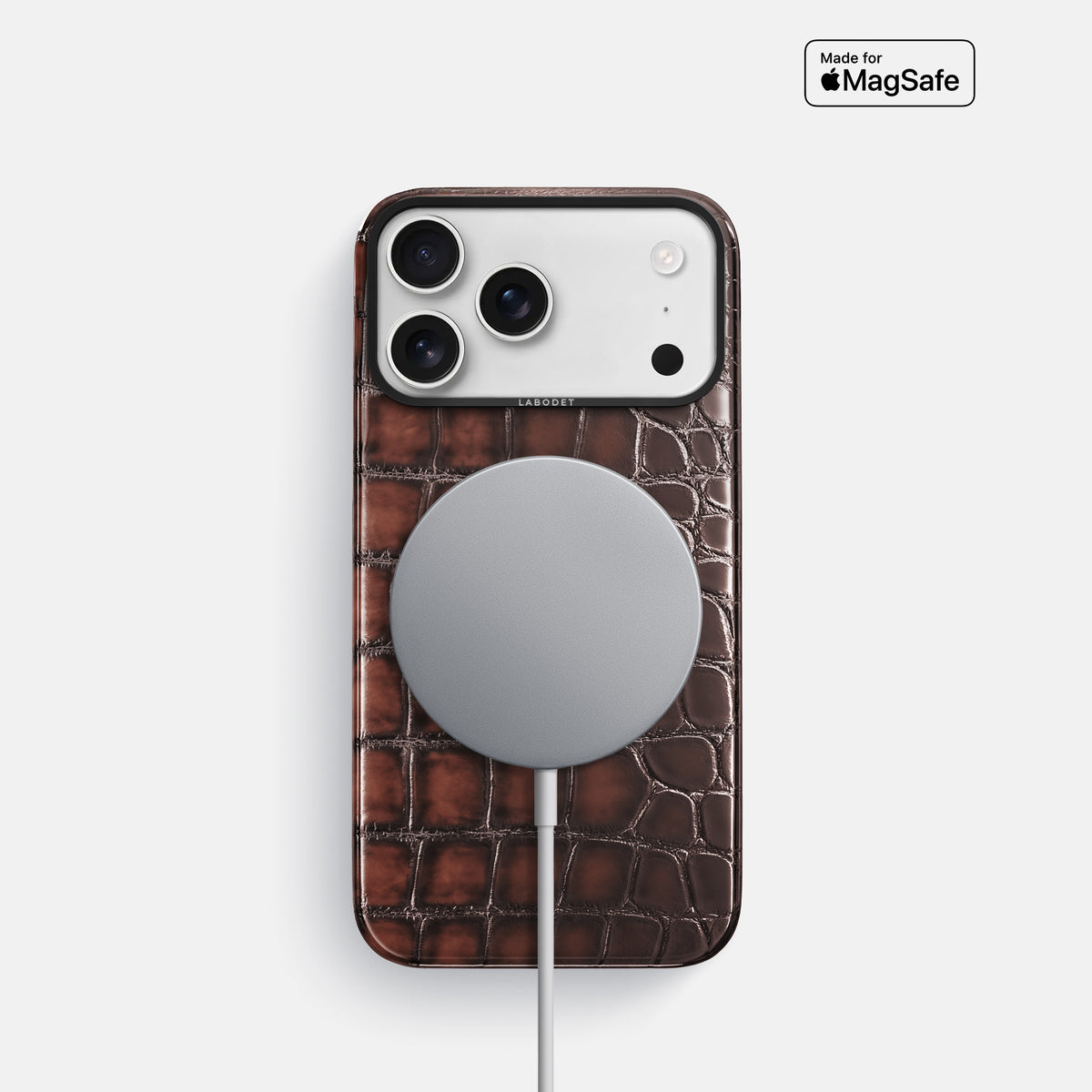 Classic Case For iPhone 17 Pro In Patina Alligator -5 | Havana-Brown-Black
