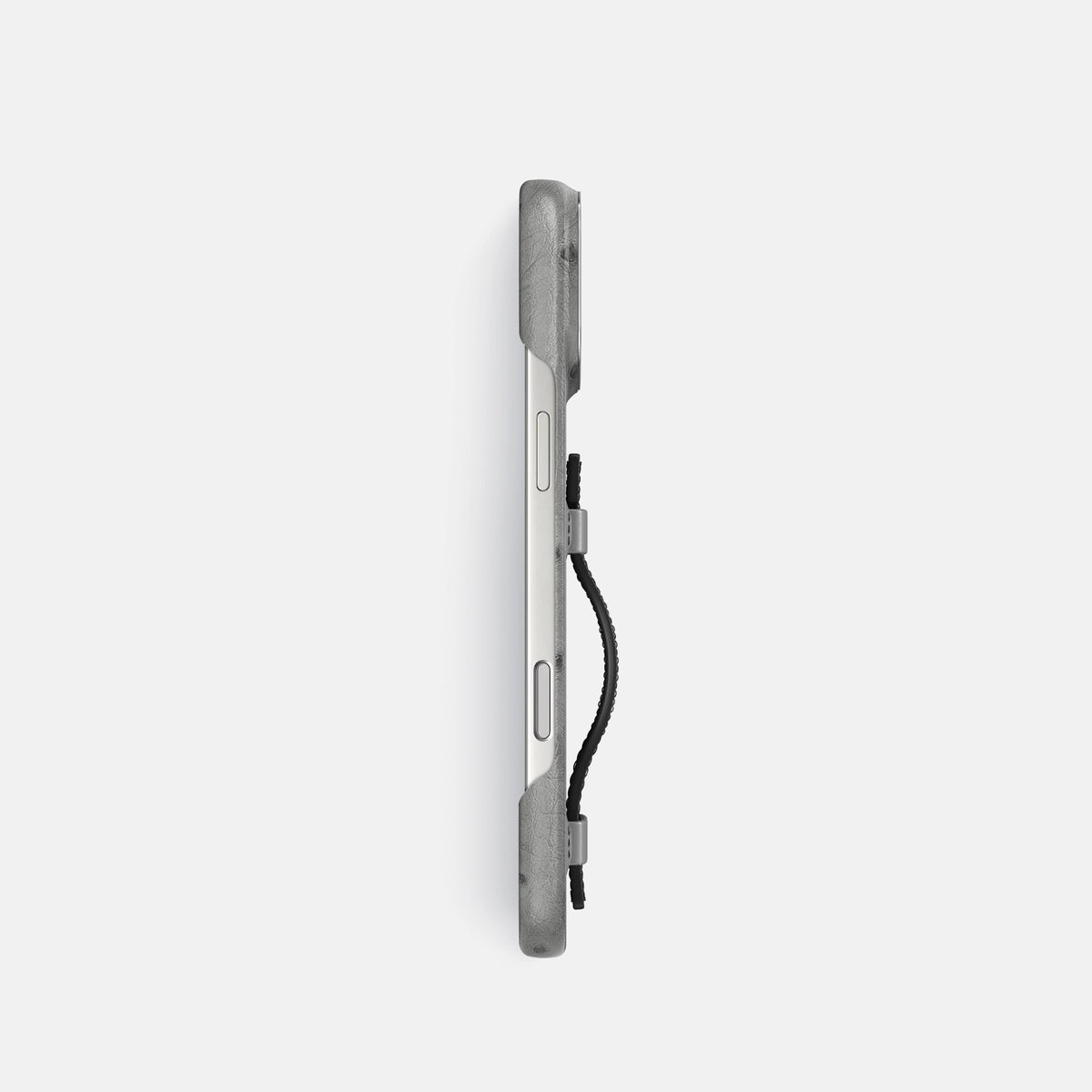 Handle Case Coloré For iPhone 18 Pro In Ostrich -3 | Silver-Steel