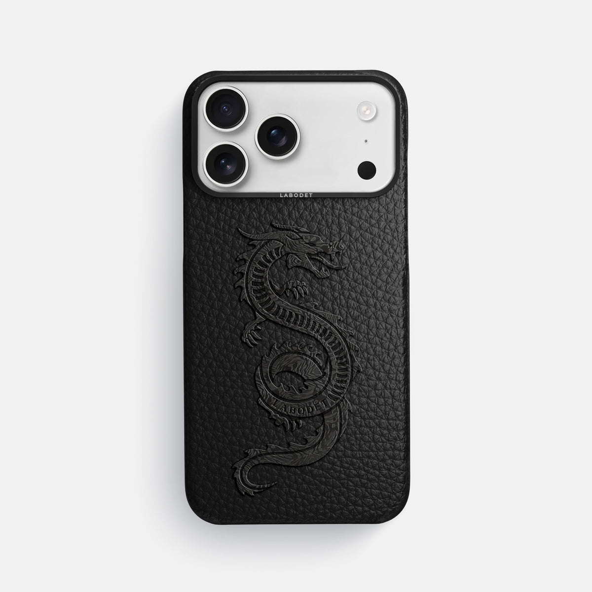 Classic Case With Carbon Dragon For iPhone 17 Pro Max In Calf -1 | Black-Black