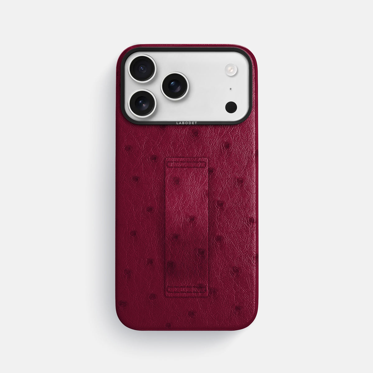 Finger Case For iPhone 17 Pro Max In Ostrich -1 | Bordeaux-Black