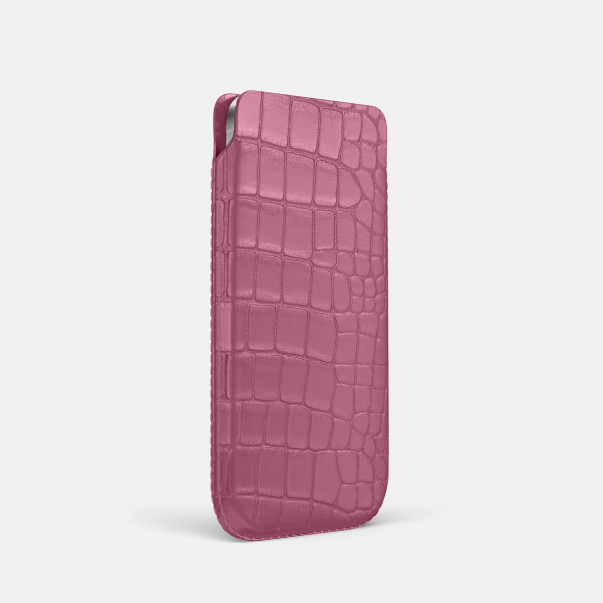 Pouch Case For iPhone 18 Pro In Alligator -2 | Pink-Lagoon