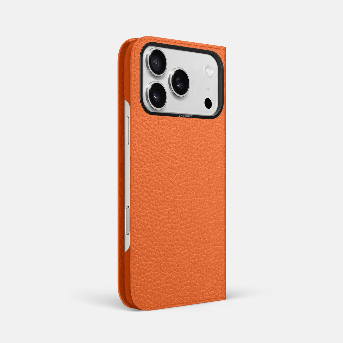 Folio Case For iPhone 18 Pro Max In Calf -1 | Orange-Black