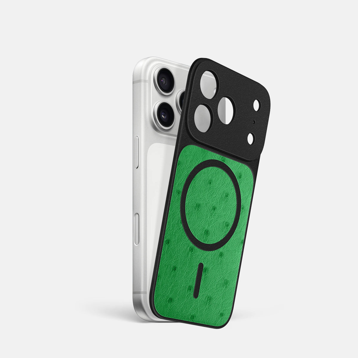 MagSafe Mask For iPhone 17 Pro In Ostrich -1 | Kentucky-Green