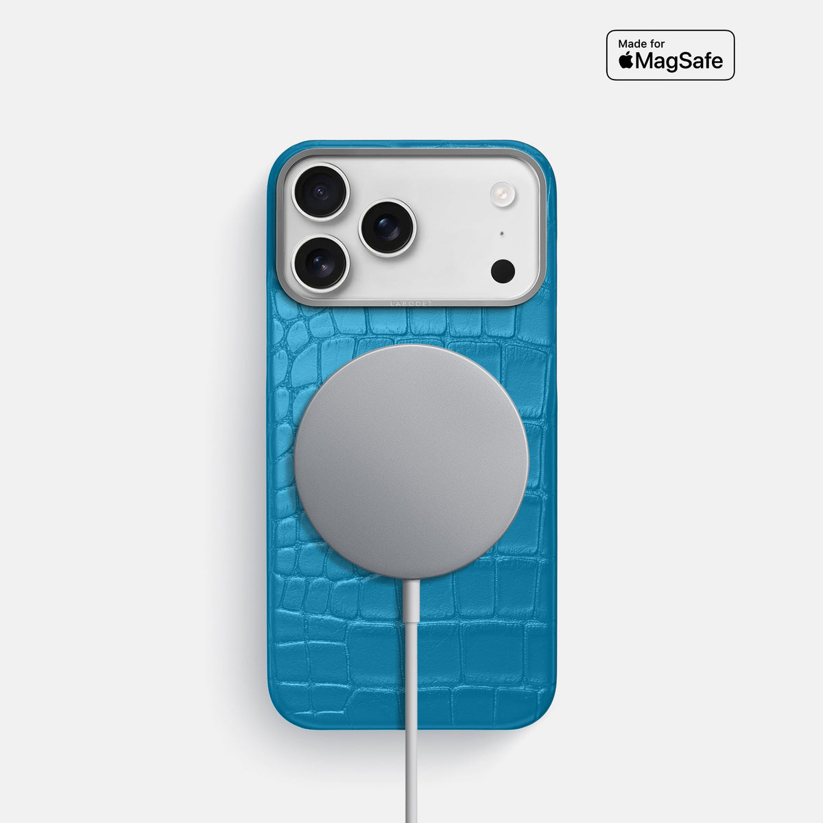 Classic Case For iPhone 18 Pro In Alligator -5 | Curaçao-Blue-Steel
