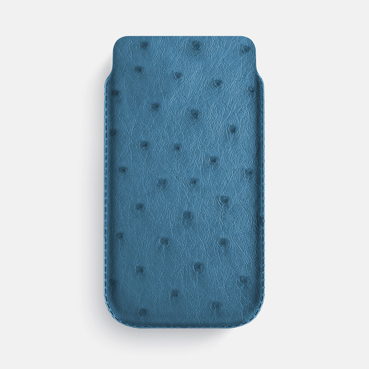 Pouch Case For iPhone 18 Pro Max In Ostrich -1 | Blue-Jeans