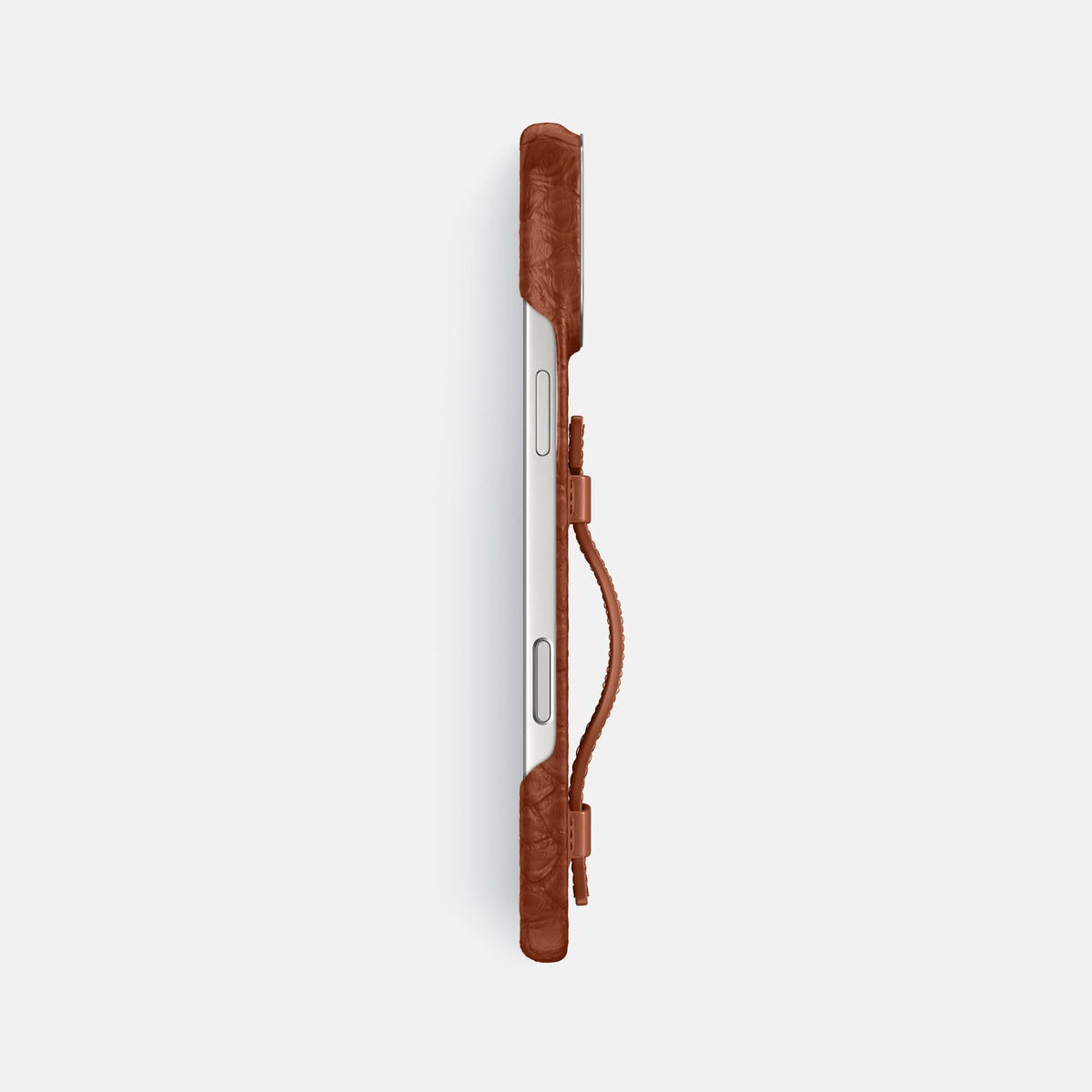 Handle Case For iPhone 18 Pro Max In Python -3 | Medium-Brown-Steel