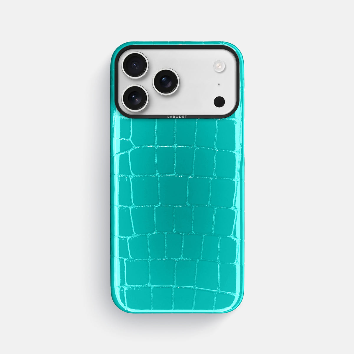 Classic Case For iPhone 17 Pro Max In Shiny Alligator -1 | Mint-Black