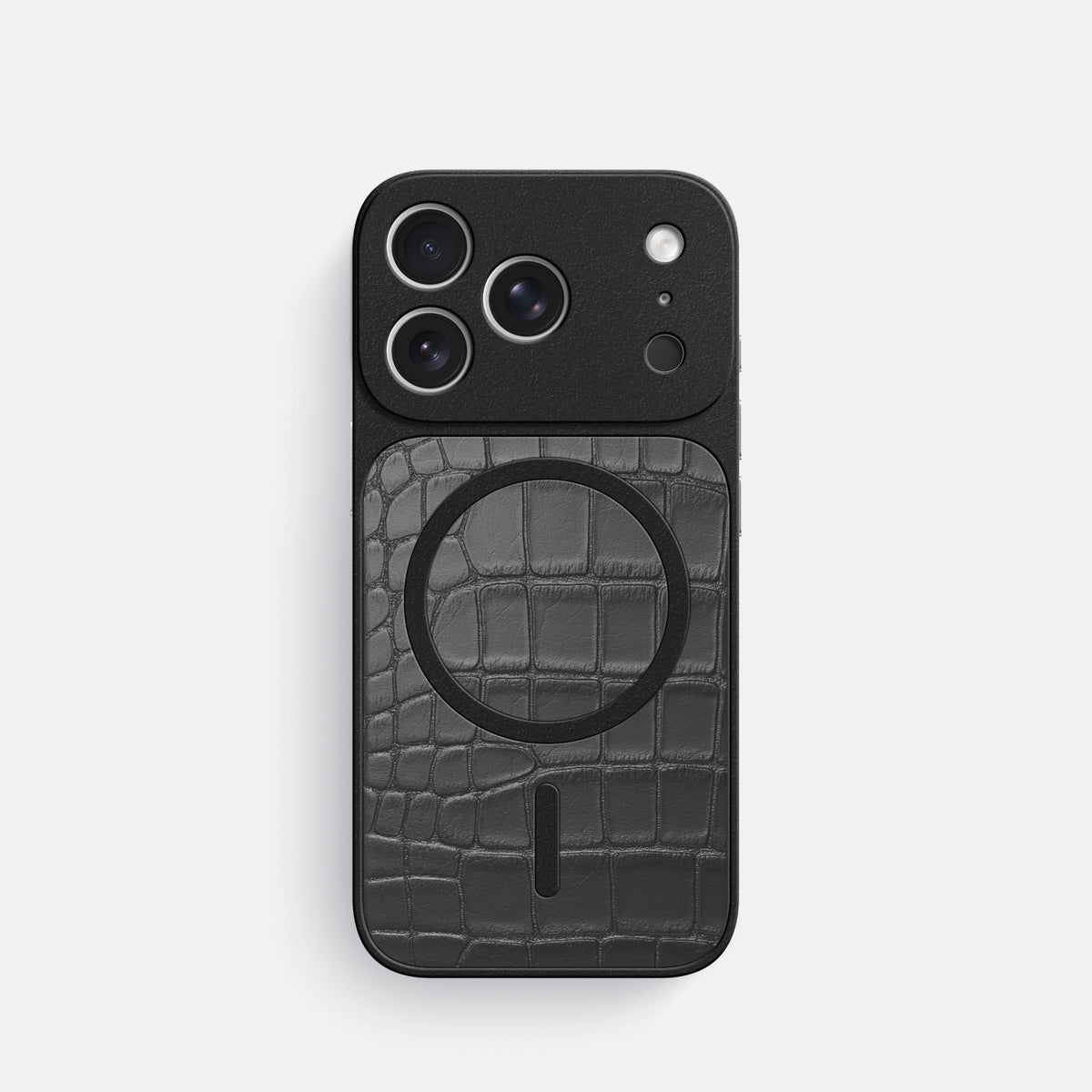 MagSafe Mask For iPhone 18 Pro In Alligator -3 | Grey