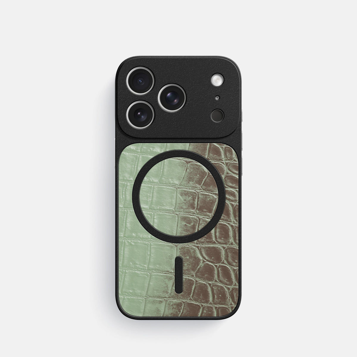 MagSafe Mask For iPhone 18 Pro In Himalayan Crocodile -3 | Pistachio