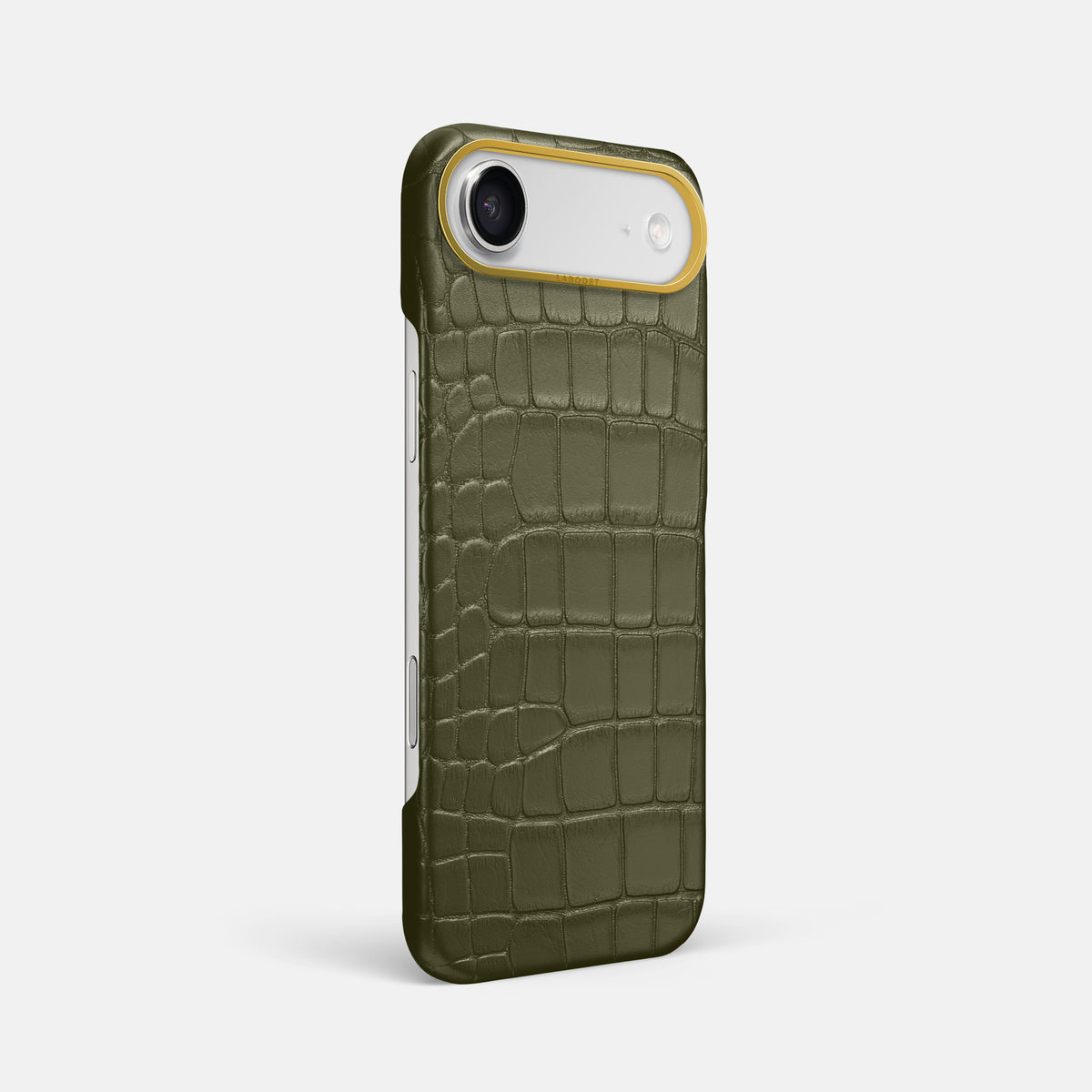 Classic Case For iPhone 17 Air In Alligator -2 | Kaki-Green-Gold