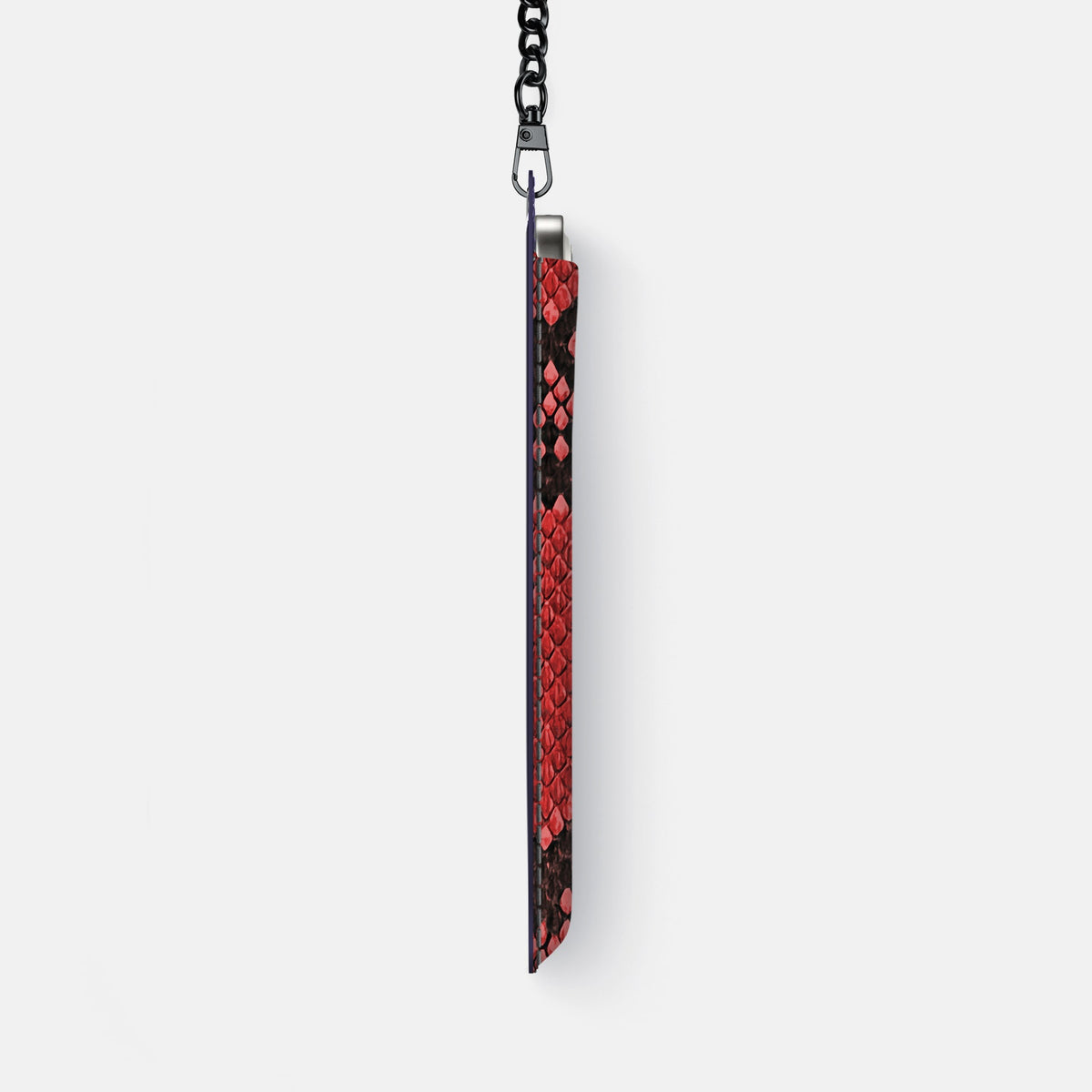 Crossbody Bag For iPhone 18 Pro Max In Deluxe Python -4 | Red-Black