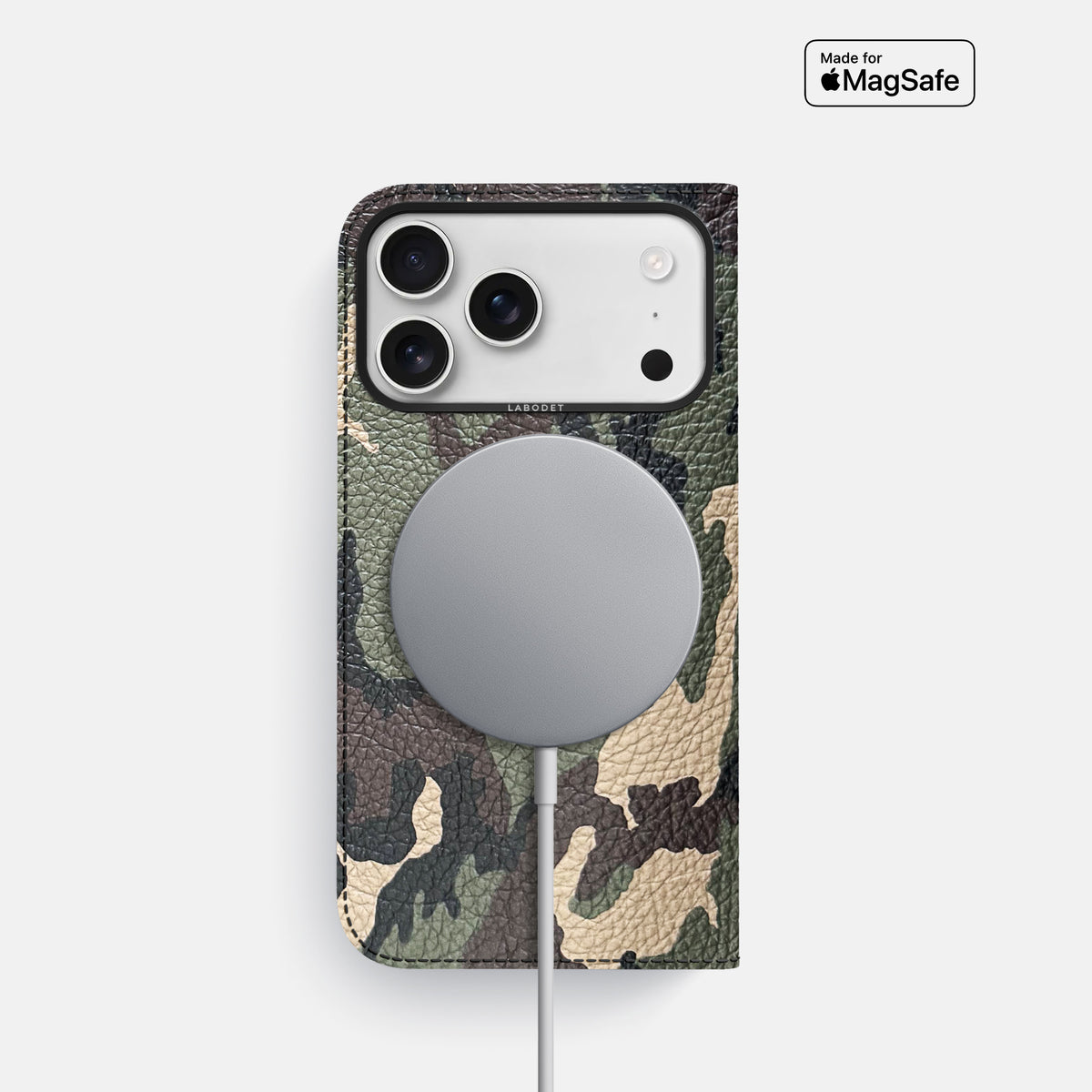 Folio Case For iPhone 17 Pro In Calf -3 | Camouflage-Black