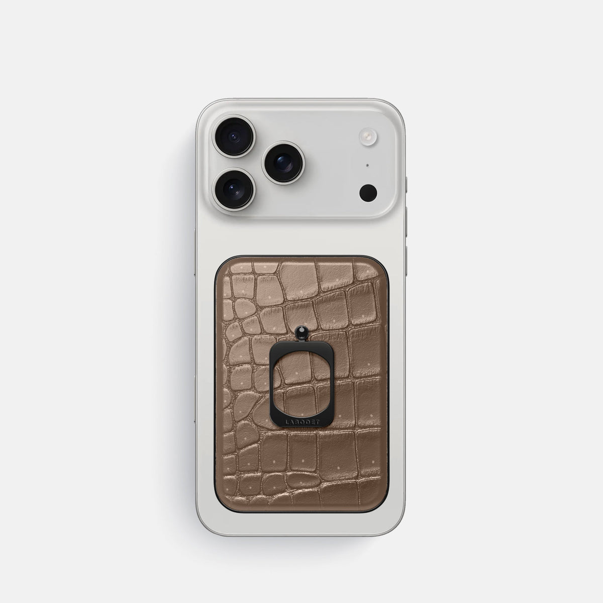 MagSafe Ring For iPhone 18 Pro In Porosus Crocodile -2 | Fur-Brown-Black