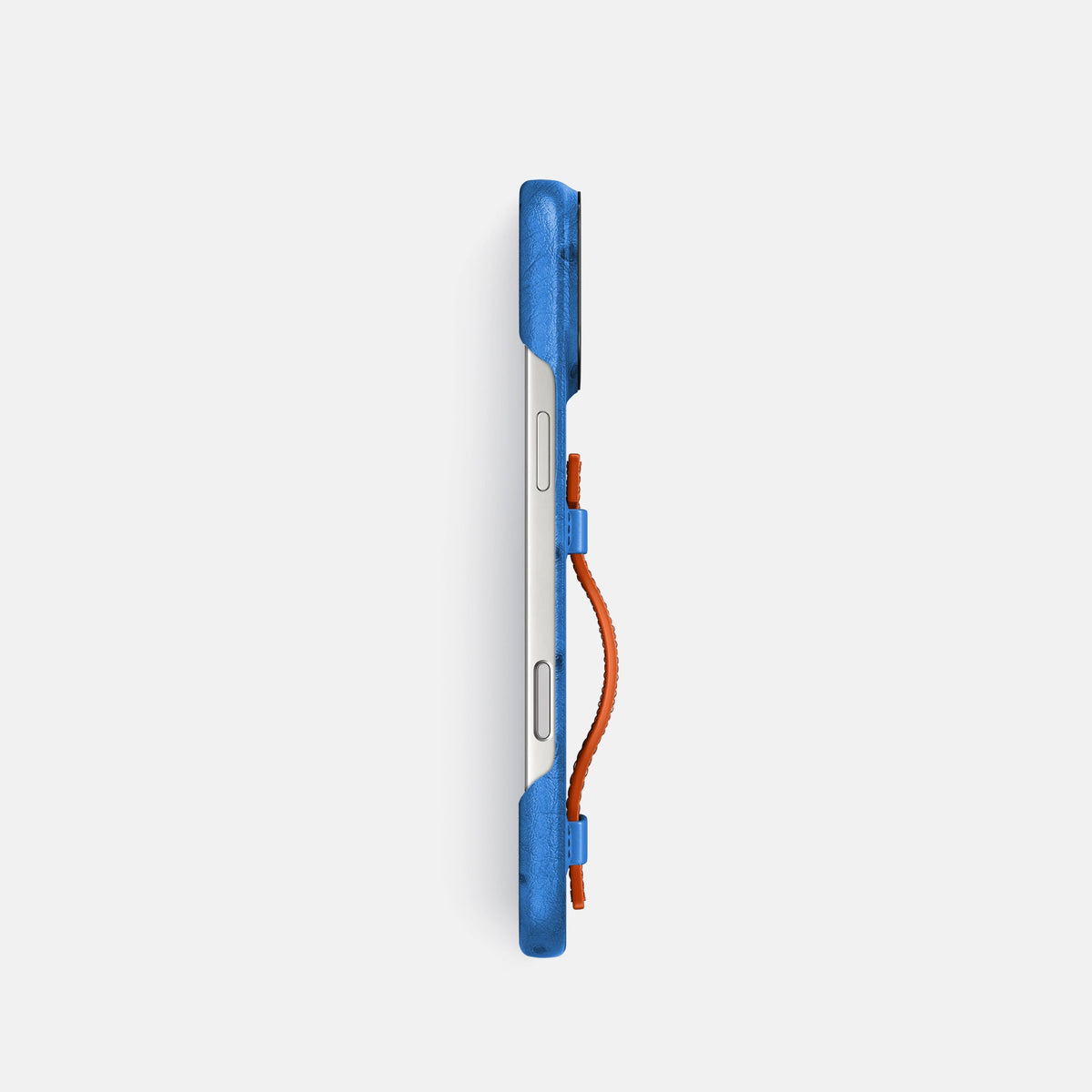 Handle Case Coloré For iPhone 18 Pro In Ostrich -3 | Royal-Blue-Black