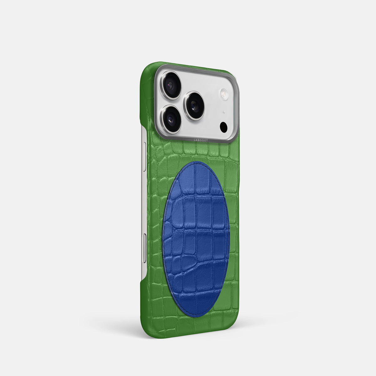 Classic Case With Oval For iPhone 17 Pro In Alligator -2 | Apple-Green-Steel