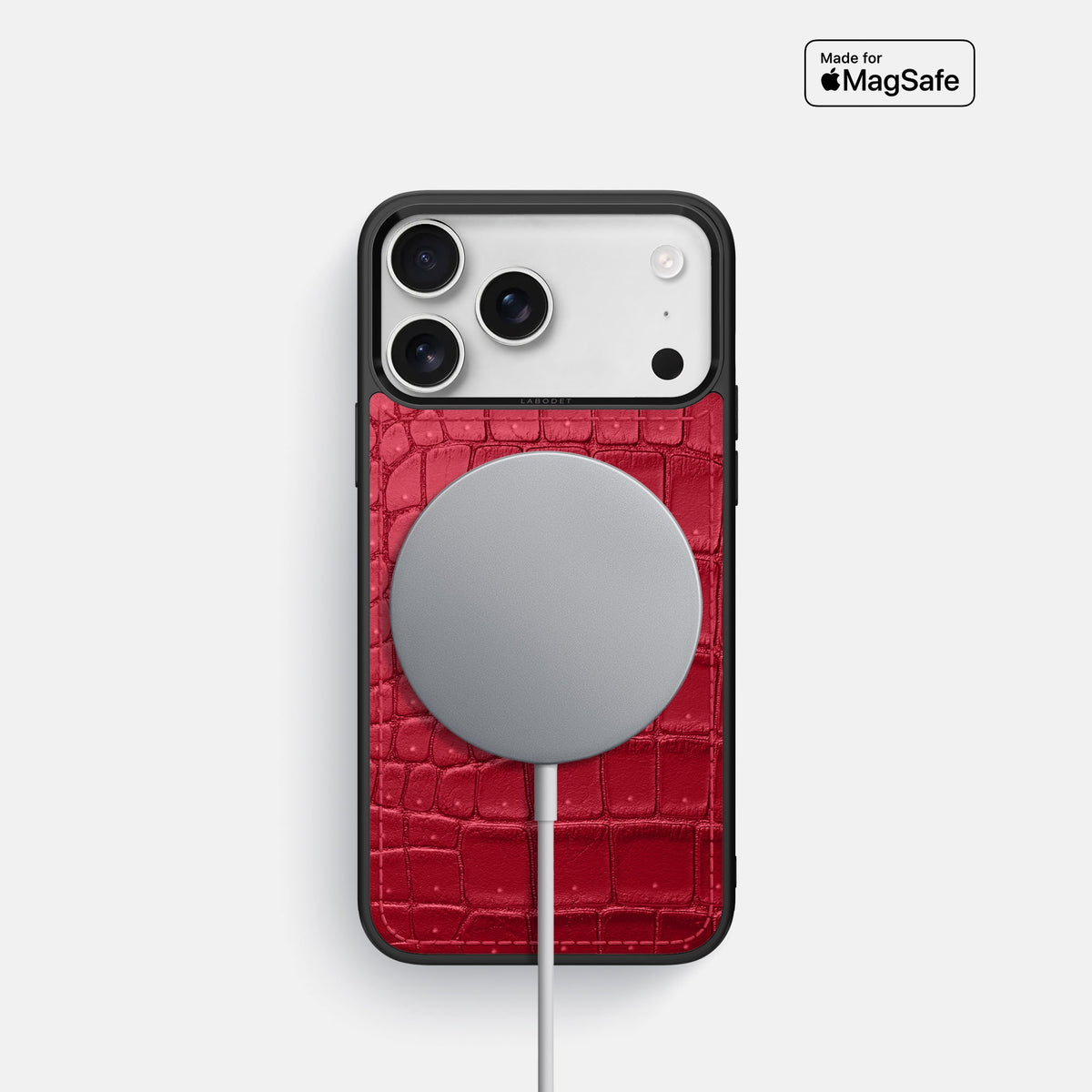 Sport Case For iPhone 18 Pro In Porosus Crocodile -5 | Burgundy
