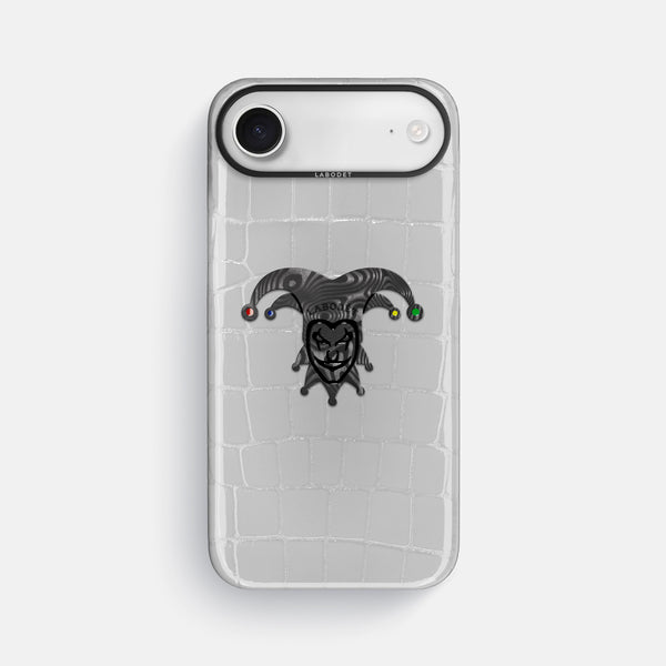 Classic Case With Carbon Joker For iPhone 17 Air In Shiny Alligator