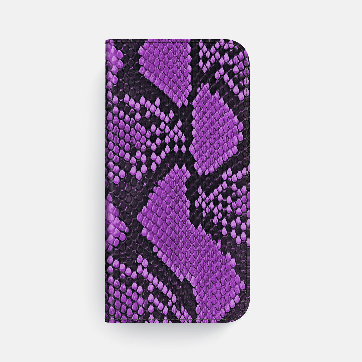 Folio Case For iPhone 17 Pro Max In Deluxe Python -4 | Purple-Black