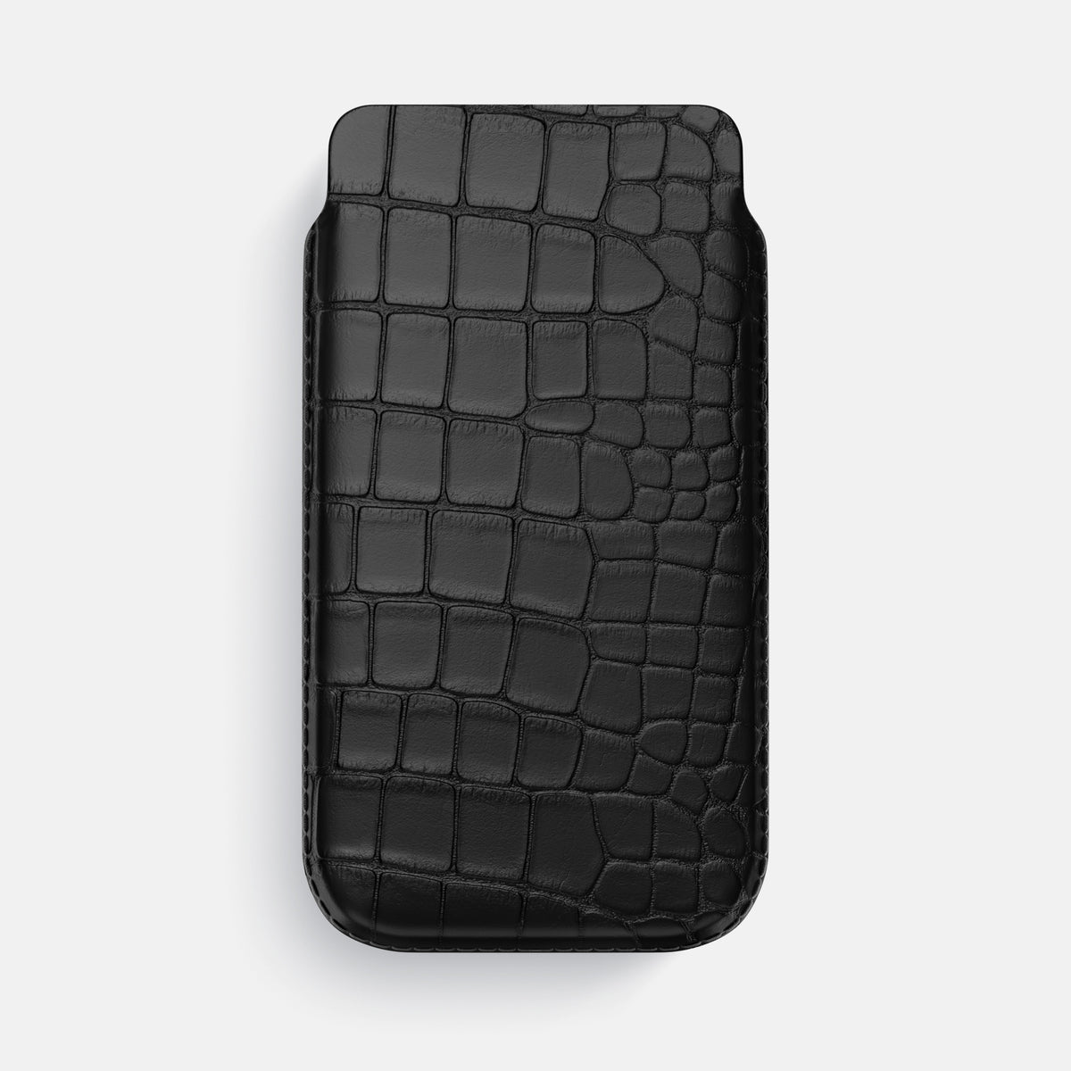 Pouch Case For iPhone 17 Air In Alligator -1 | Black
