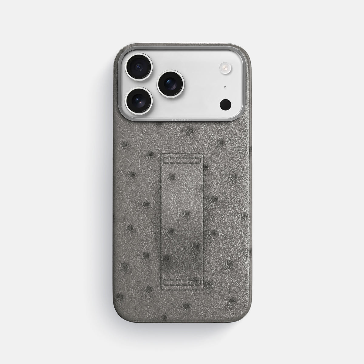 Finger Case For iPhone 17 Pro Max In Ostrich -1 | Grey-Steel