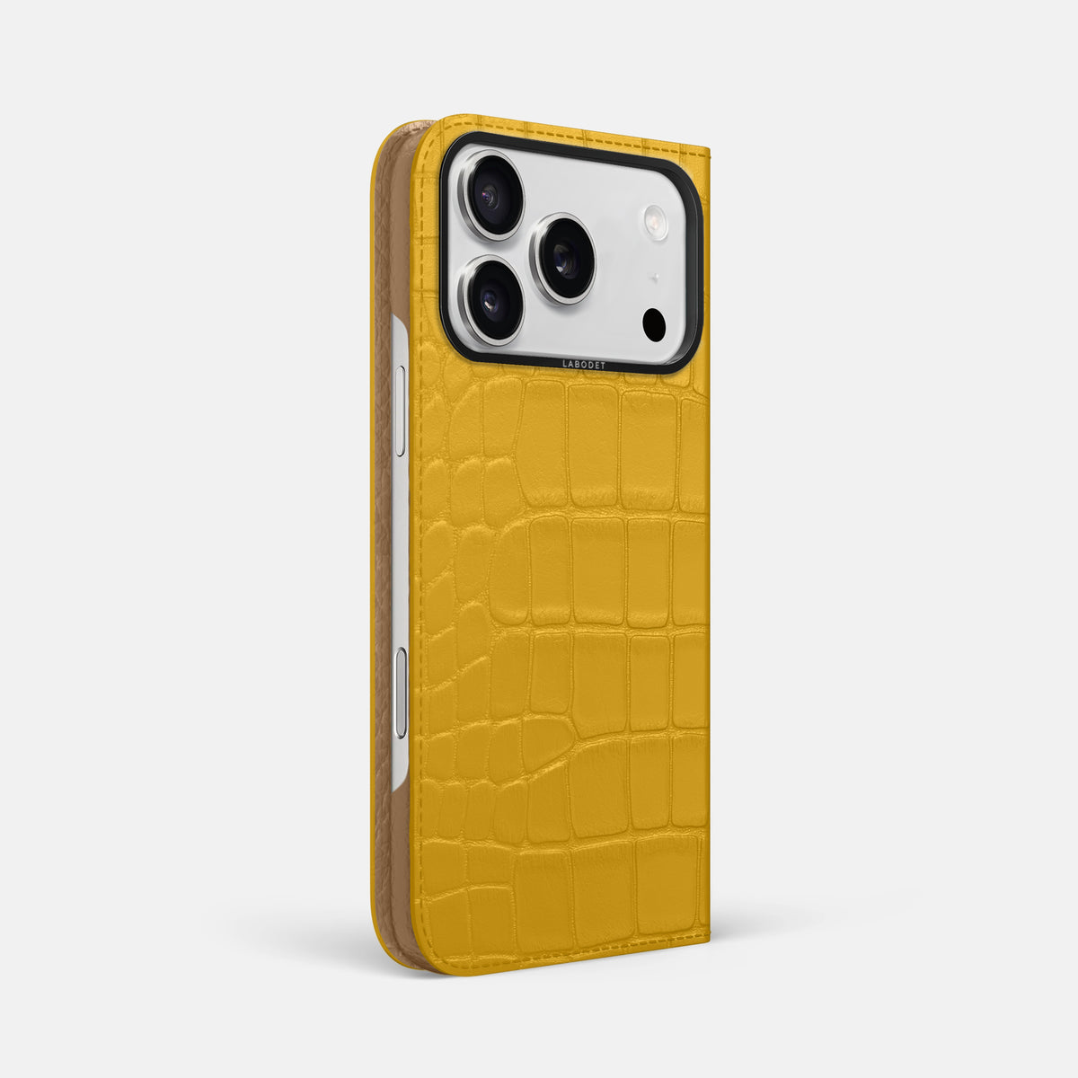 Folio Case For iPhone 17 Pro Max In Alligator -1 | Yellow-Black
