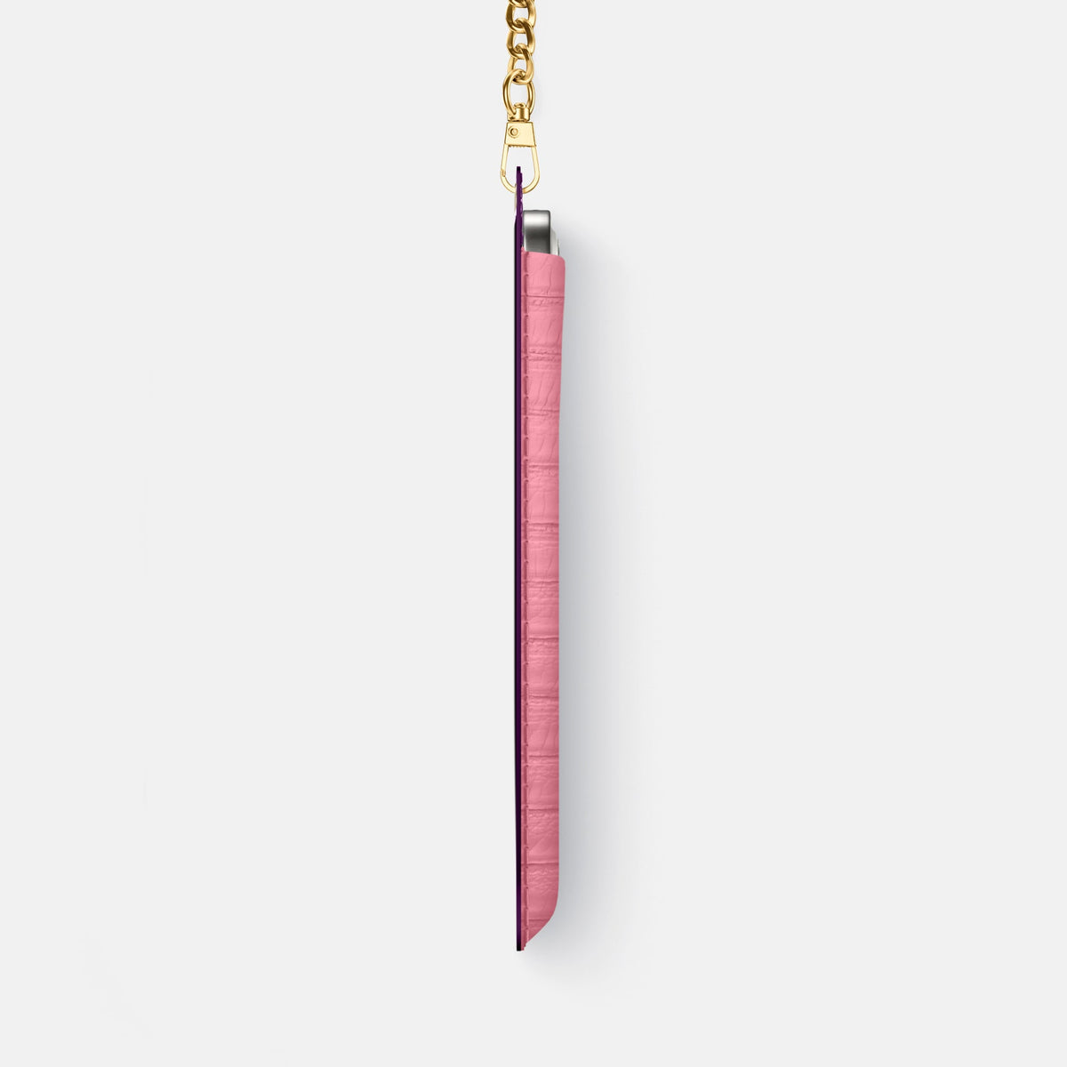 Crossbody Bag For iPhone 18 Pro Max In Python -4 | Pink-Gold