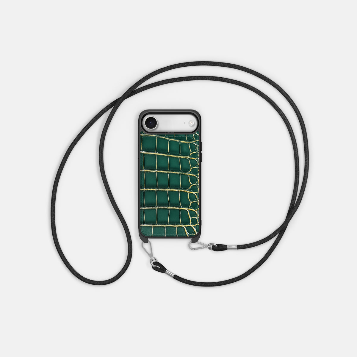 Crossbody Sport Case For iPhone 17 Air In Patina Alligator -5 | Cambridge