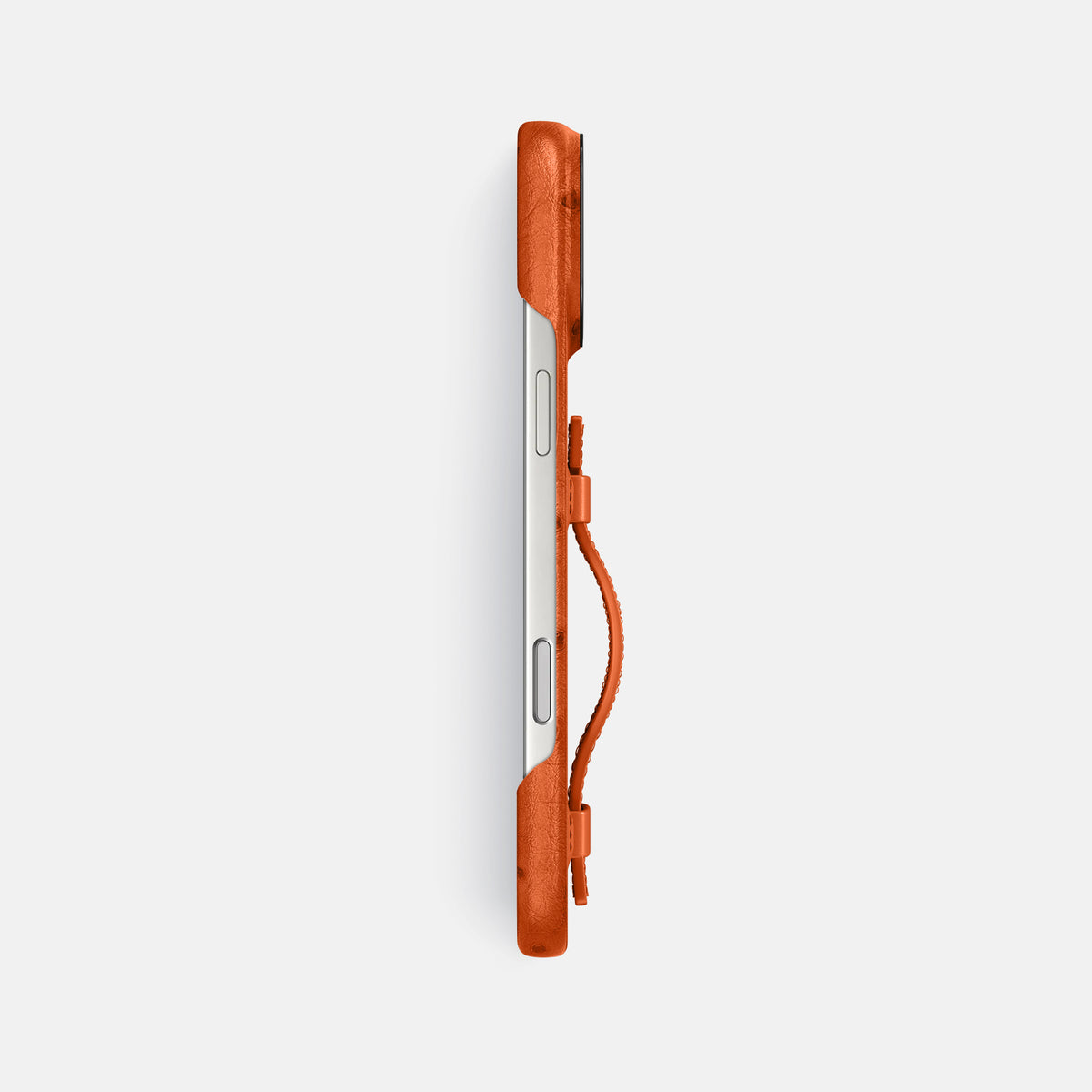 Handle Case For iPhone 17 Pro Max In Ostrich -3 | Orange-Black