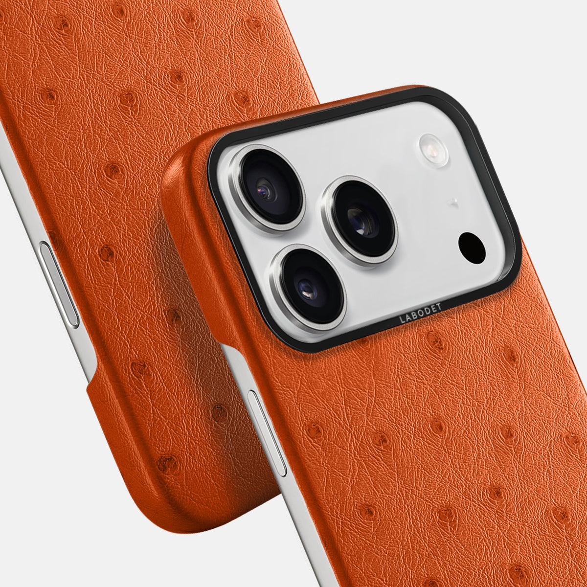 Classic Case For iPhone 18 Pro Max In Ostrich -6 | Orange-Black