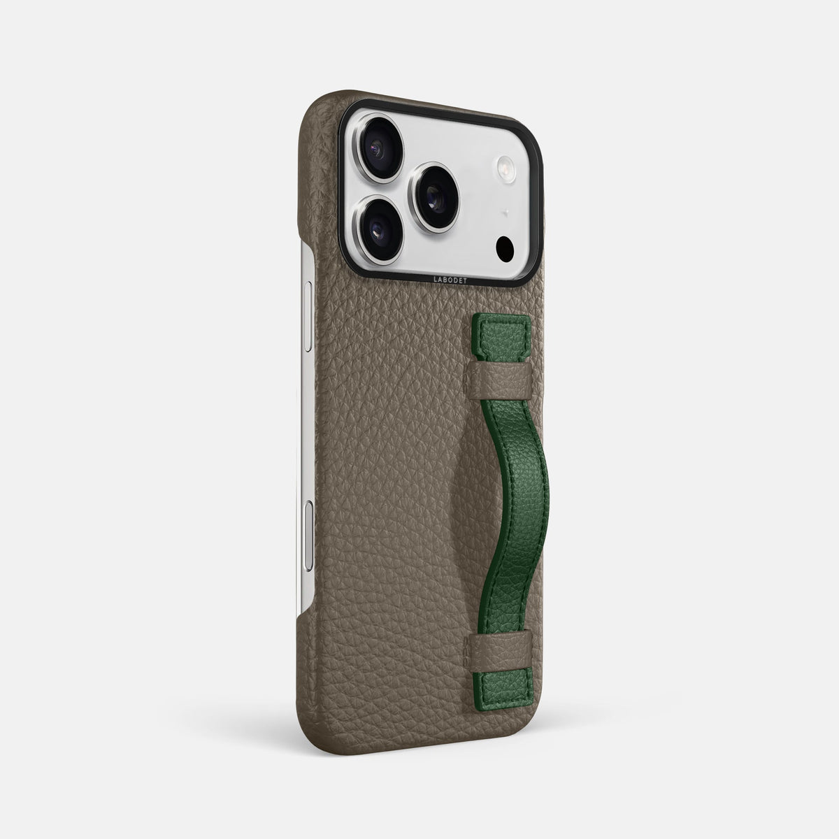 Handle Case Coloré For iPhone 18 Pro Max In Calf -2 | Taupe-Black