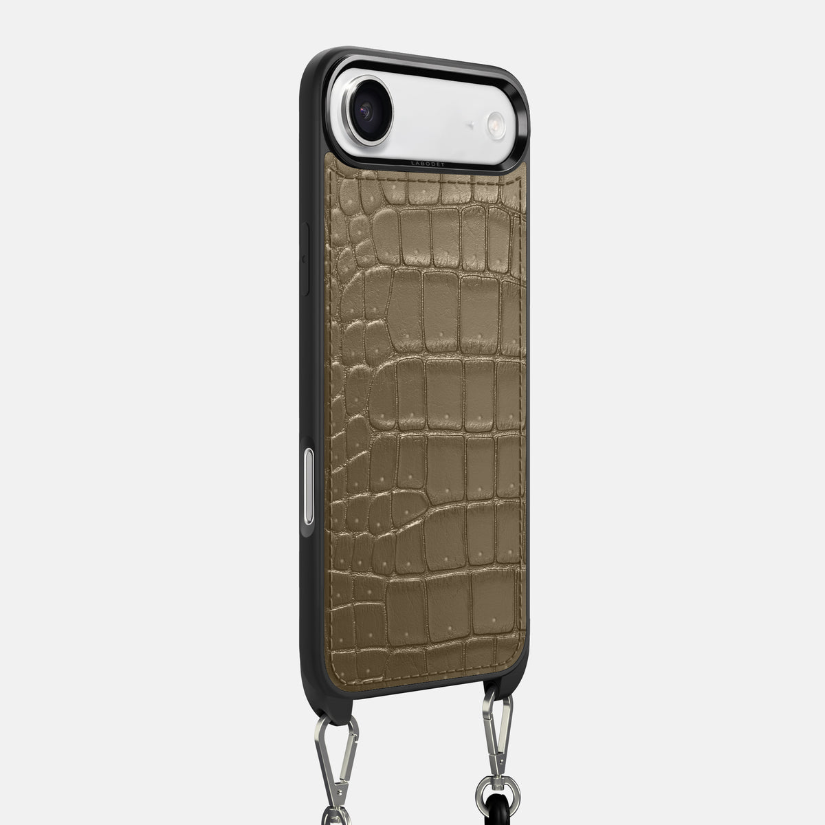 Crossbody Sport Case For iPhone 17 Air In Porosus Crocodile -2 | Kaki-Green