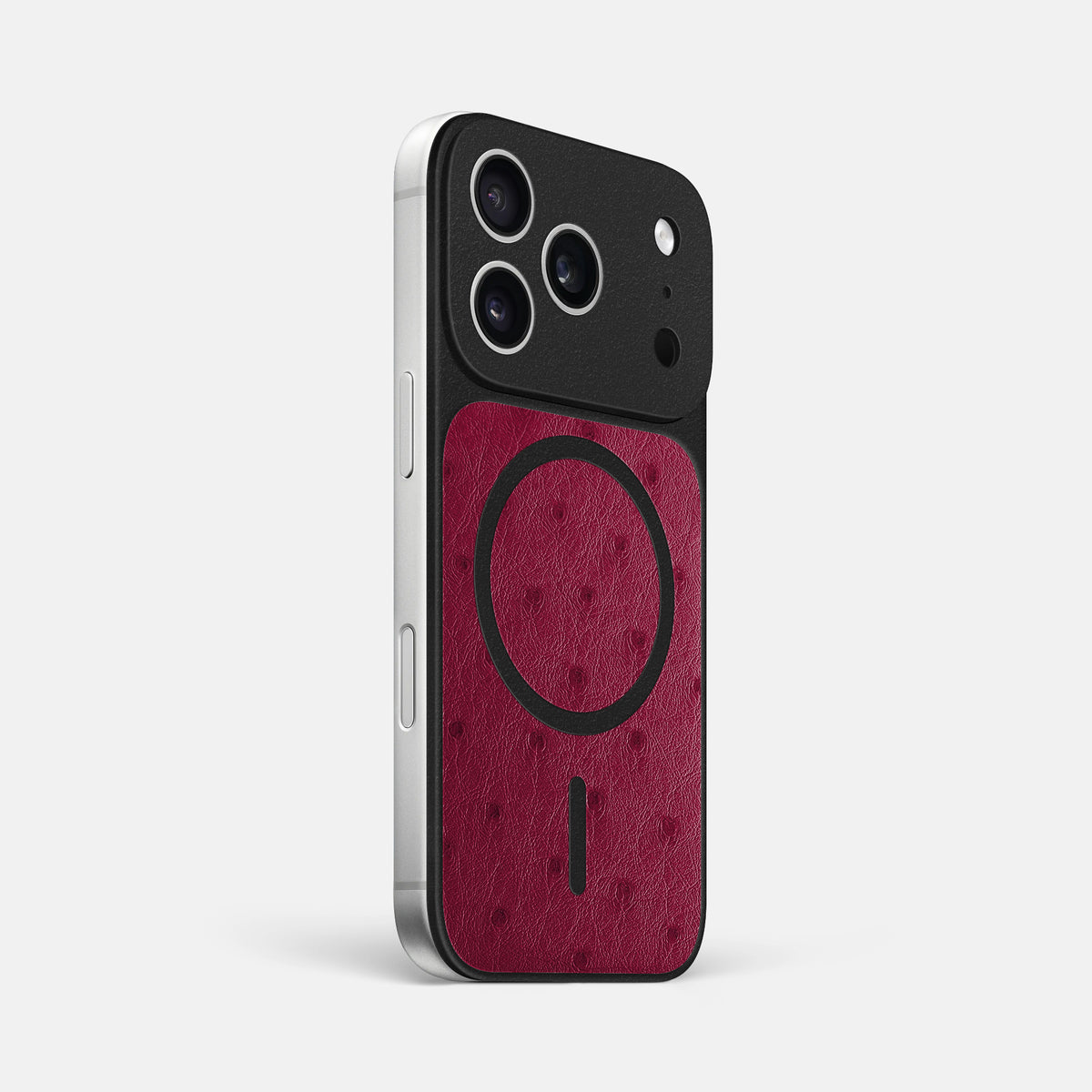 MagSafe Mask For iPhone 17 Pro Max In Ostrich -2 | Bordeaux