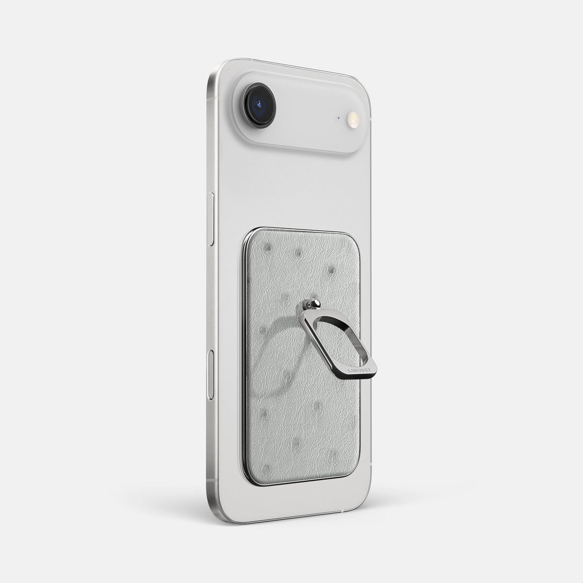MagSafe Ring For iPhone 17 Air In Ostrich -1 | White-Steel