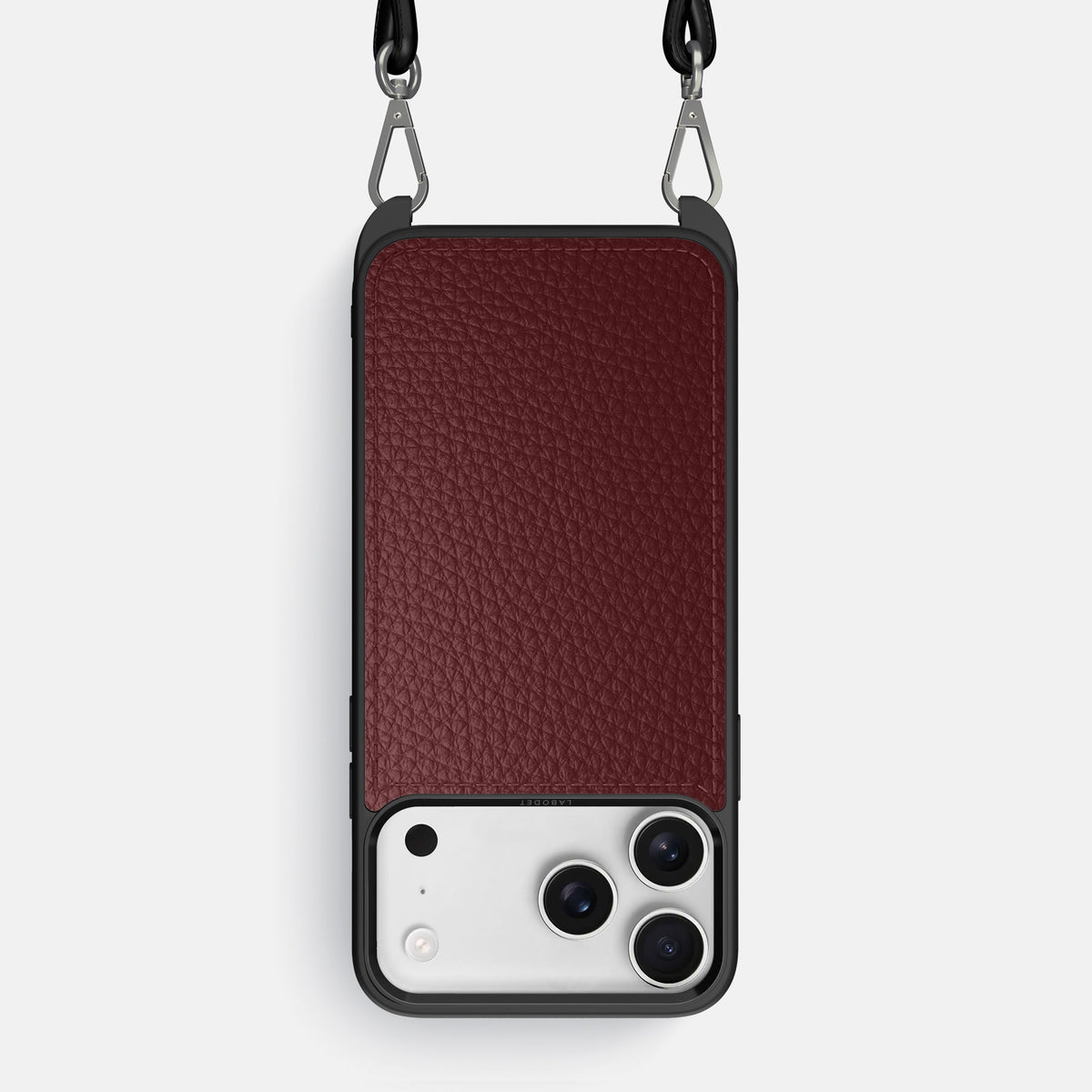 Crossbody Sport Case For iPhone 18 Pro Max In Calf -1 | Bordeaux