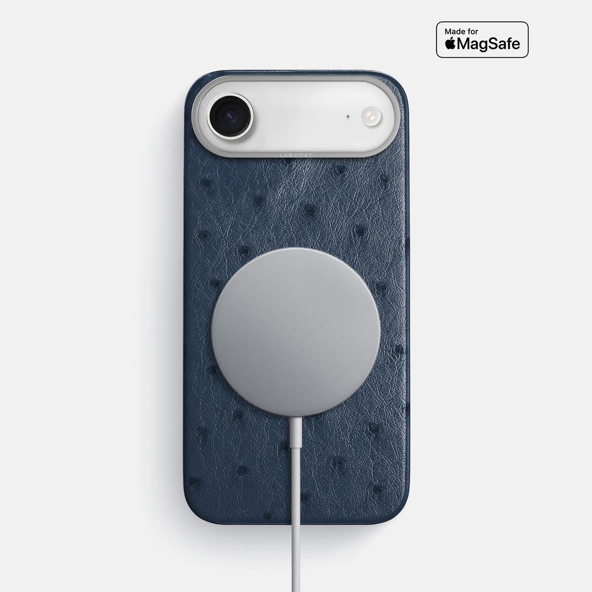 Classic Case For iPhone 17 Air In Ostrich -5 | Navy-Blue-Steel