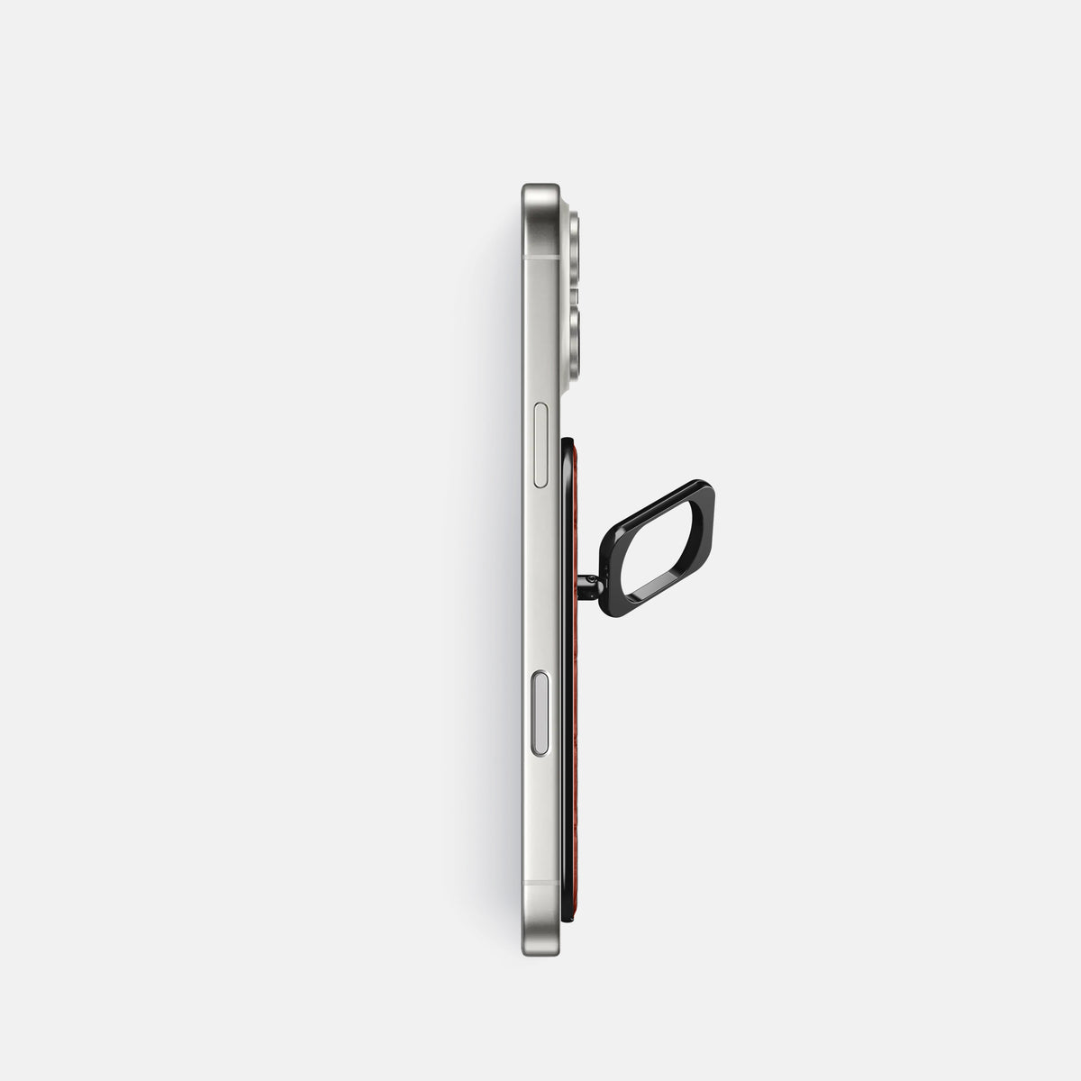 MagSafe Ring For iPhone 17 Pro In Porosus Crocodile -3 | Mahogany-Brown-Black