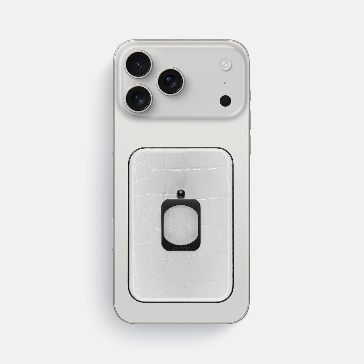 MagSafe Ring For iPhone 18 Pro Max In Shiny Alligator -2 | White-Black