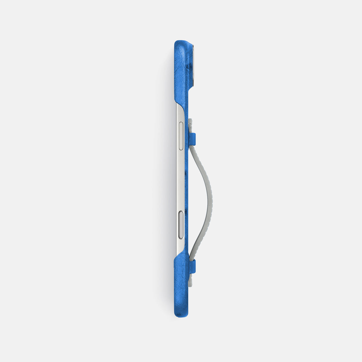 Center Handle Coloré For iPhone 17 Air In Ostrich -2 | Royal-Blue-Steel