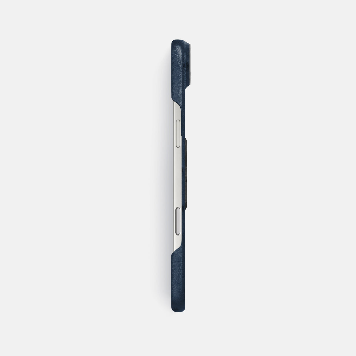 Classic Case With Carbon Skull For iPhone 17 Air In Ostrich -3 | Navy-Blue-Steel
