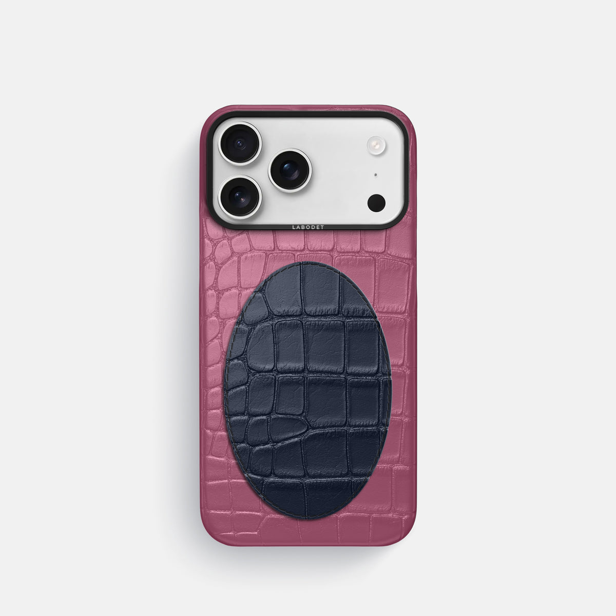 Classic Case With Oval For iPhone 17 Pro In Alligator -1 | Pink-Lagoon-Black