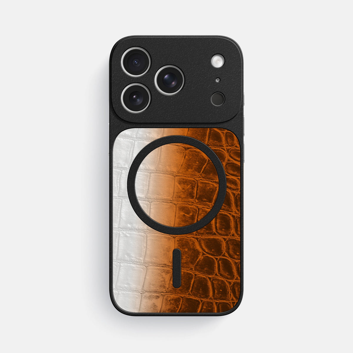 MagSafe Mask For iPhone 18 Pro Max In Himalayan Crocodile -3 | Orange