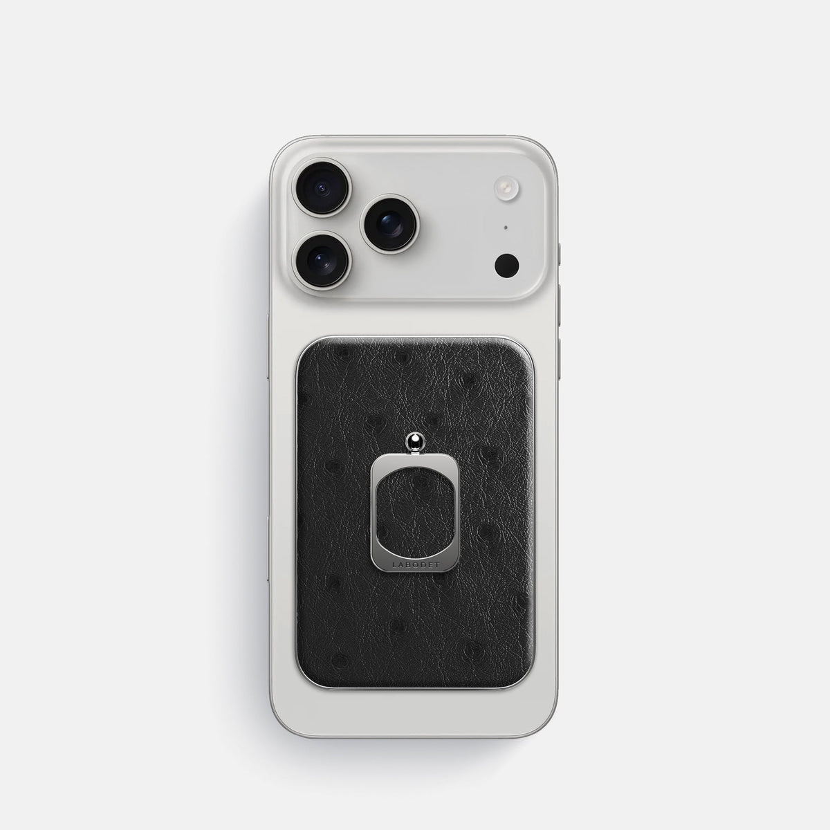 MagSafe Ring For iPhone 18 Pro In Ostrich -2 | Black-Steel