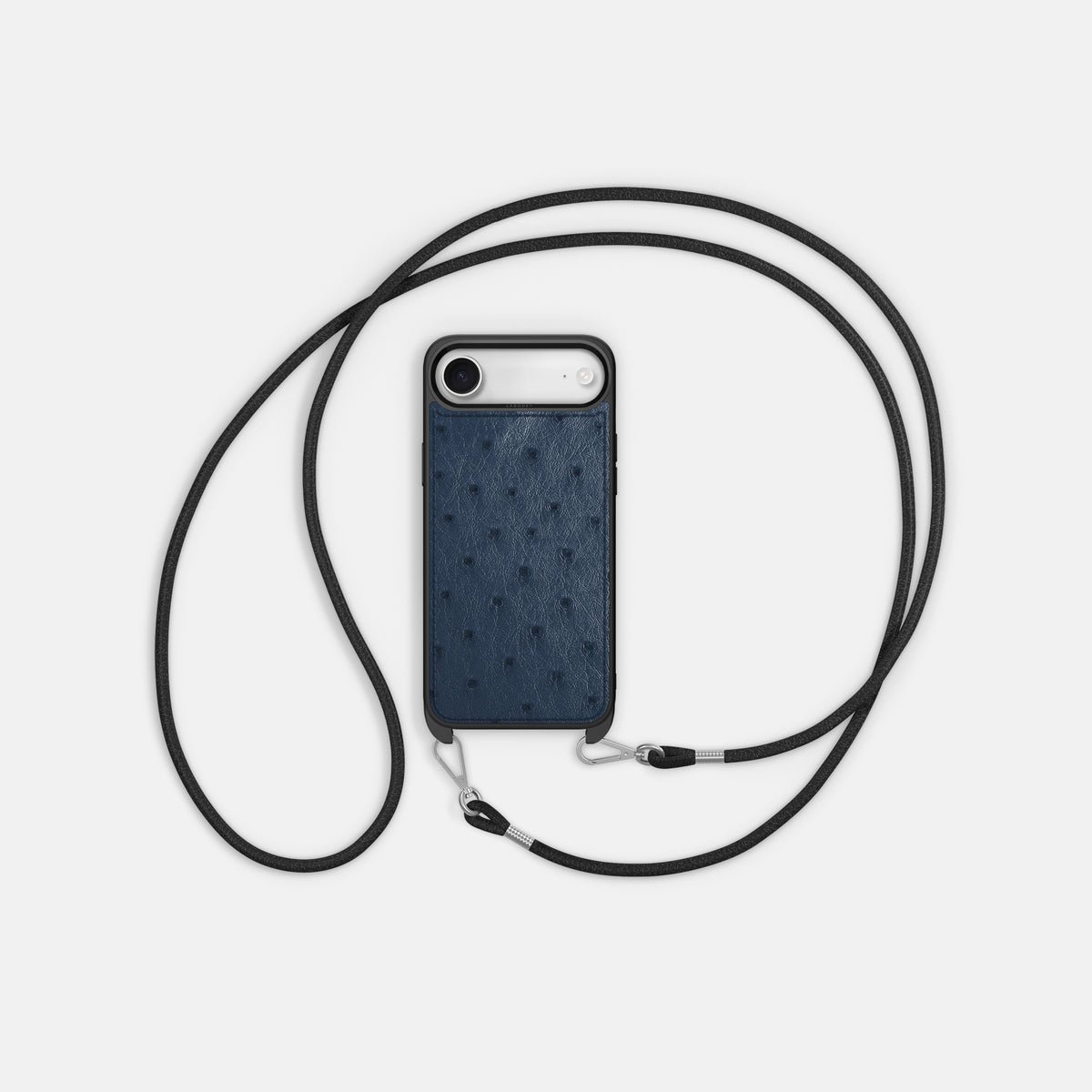 Crossbody Sport Case For iPhone 17 Air In Ostrich -5 | Navy-Blue