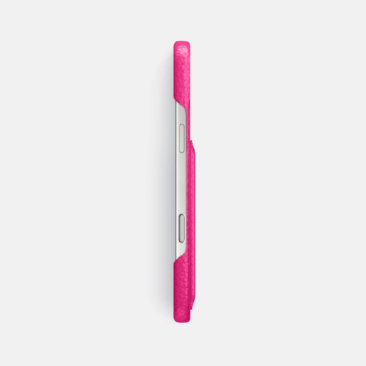 Slim Card Case For iPhone 18 Pro Max In Calf -3 | Magenta
