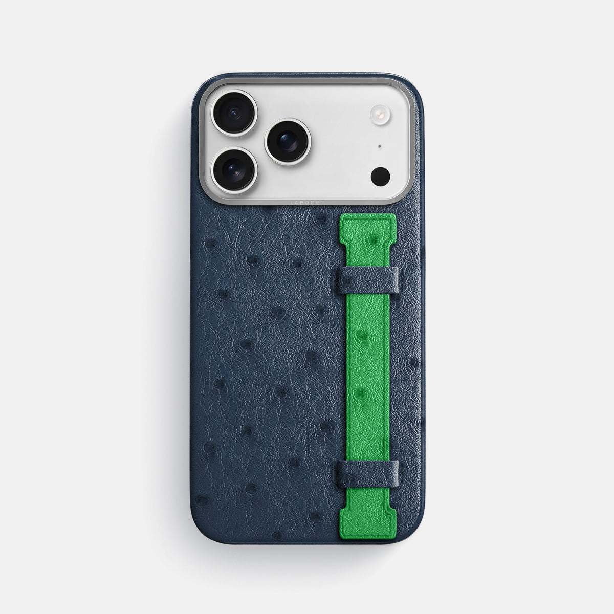 Handle Case Coloré For iPhone 18 Pro Max In Ostrich -1 | Navy-Blue-Steel